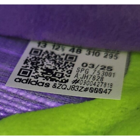 Adidas F50 Elite Laceless Firm Ground FG Mens Sz 13 Purple Soccer Cleats JH7628